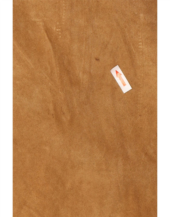 Zamszowa kurtka męska Marlboro Classics UK 40, duża, beżowa skóra