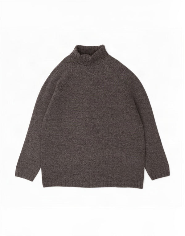 Marks & Spencer Męski sweter St. Michael z golfem, duży, szary, wełniany