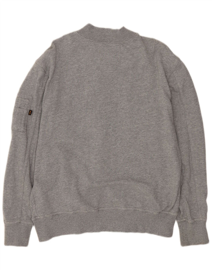 Męska kurtka dresowa ALPHA INDUSTRIES, średnioszara