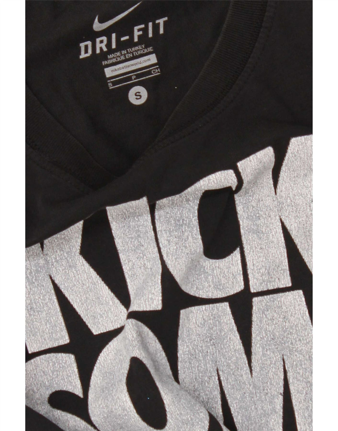 Męski T-shirt Nike Dri Fit z grafiką, mały, czarny