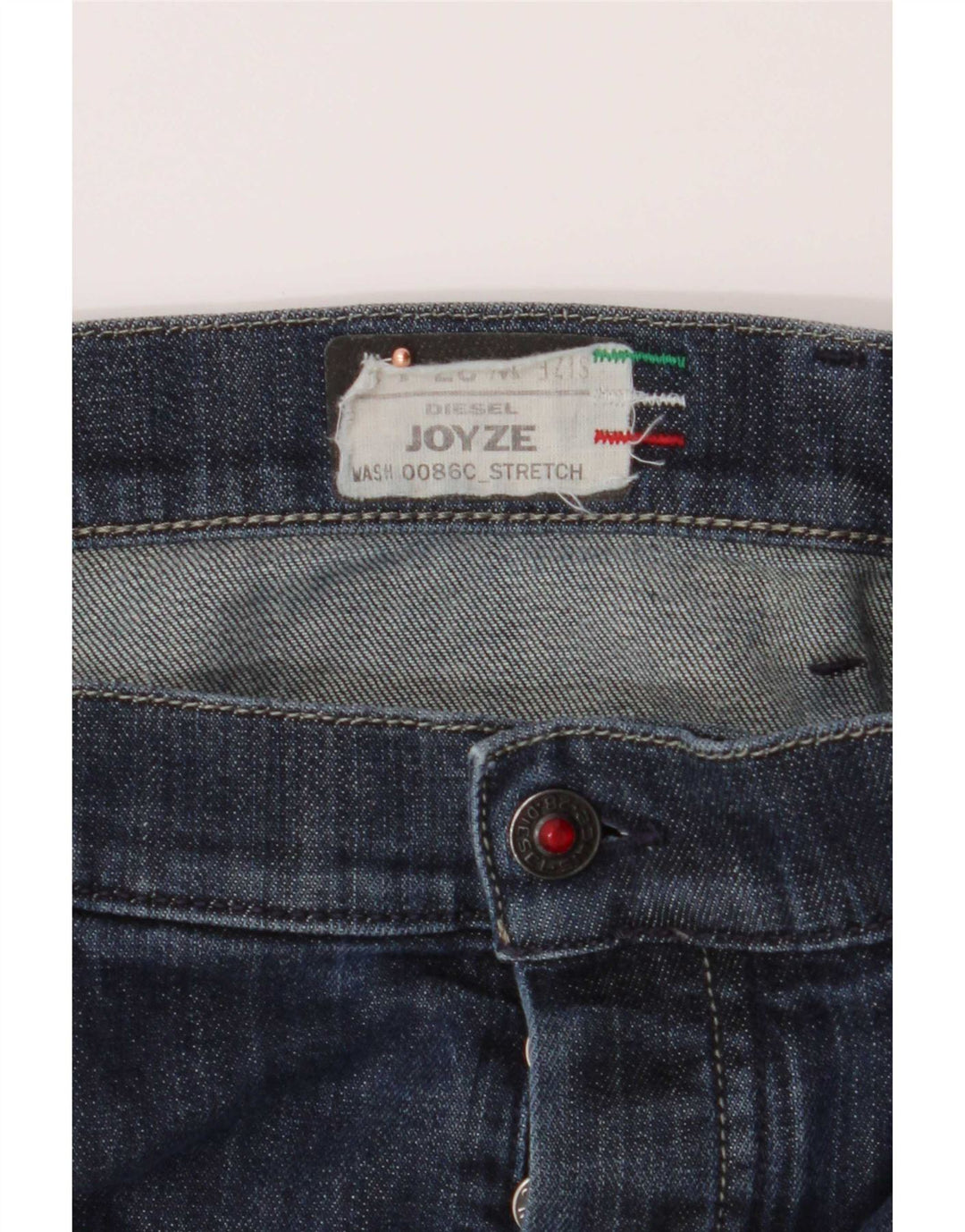 Diesel Damskie Joyze Slim Jeans W27 L28 Niebieskie bawełniane