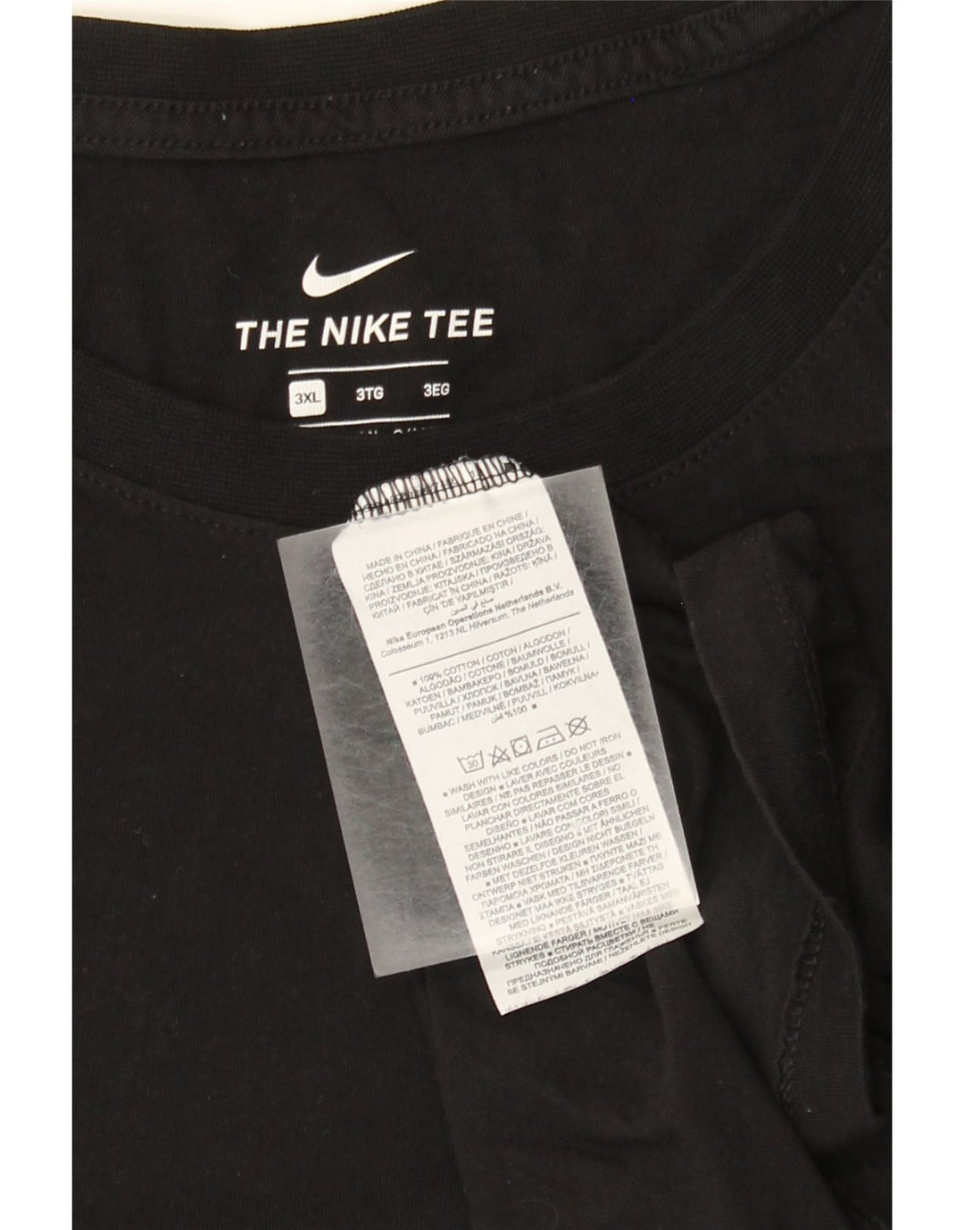 T-shirt męski Nike Top 3XL, czarna bawełna