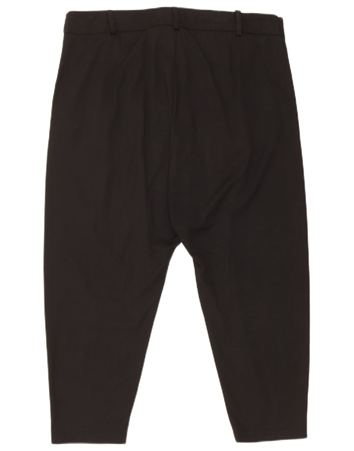 Damskie spodnie Capri z obniżonym krokiem Zara XL W36 L19 Czarny poliester