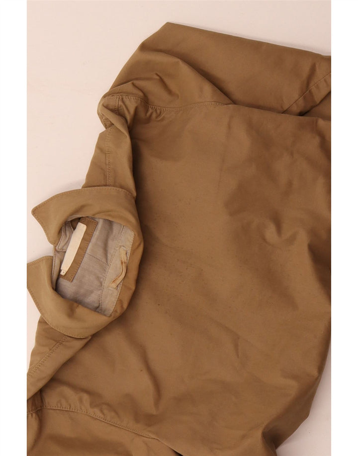 BEN SHERMAN Mens Bomber Jacket UK 36 Small Beige Cotton
