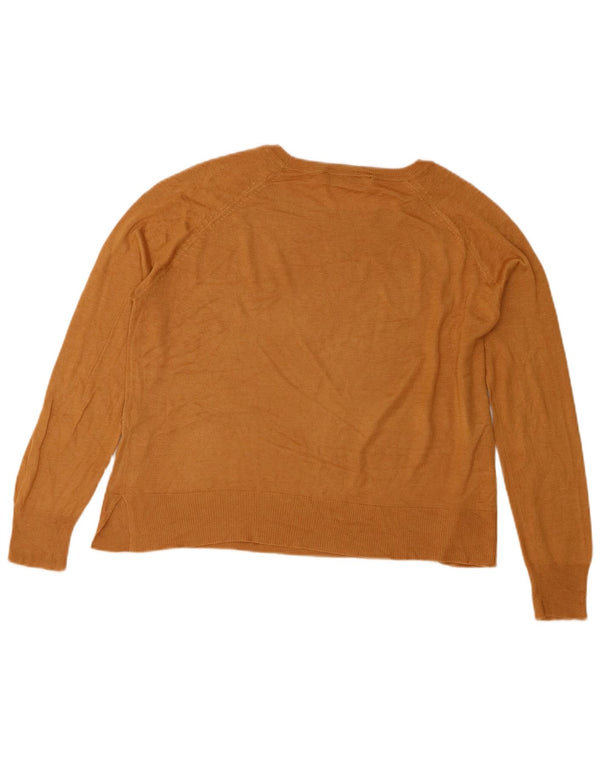 Damski sweter Zara Crop Oversize z dekoltem w łódkę UK 10 Small Beige