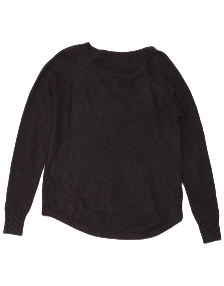 FRENCH CONNECTION Womens Boat Neck Jumper Sweater UK 10 Small Black