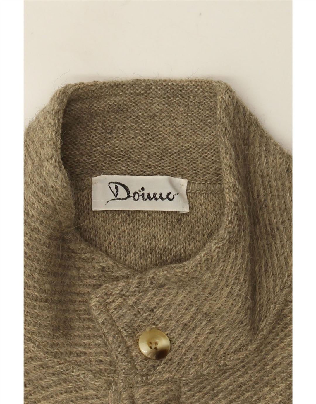 Męski sweter rozpinany VINTAGE w kolorze średniego beżu