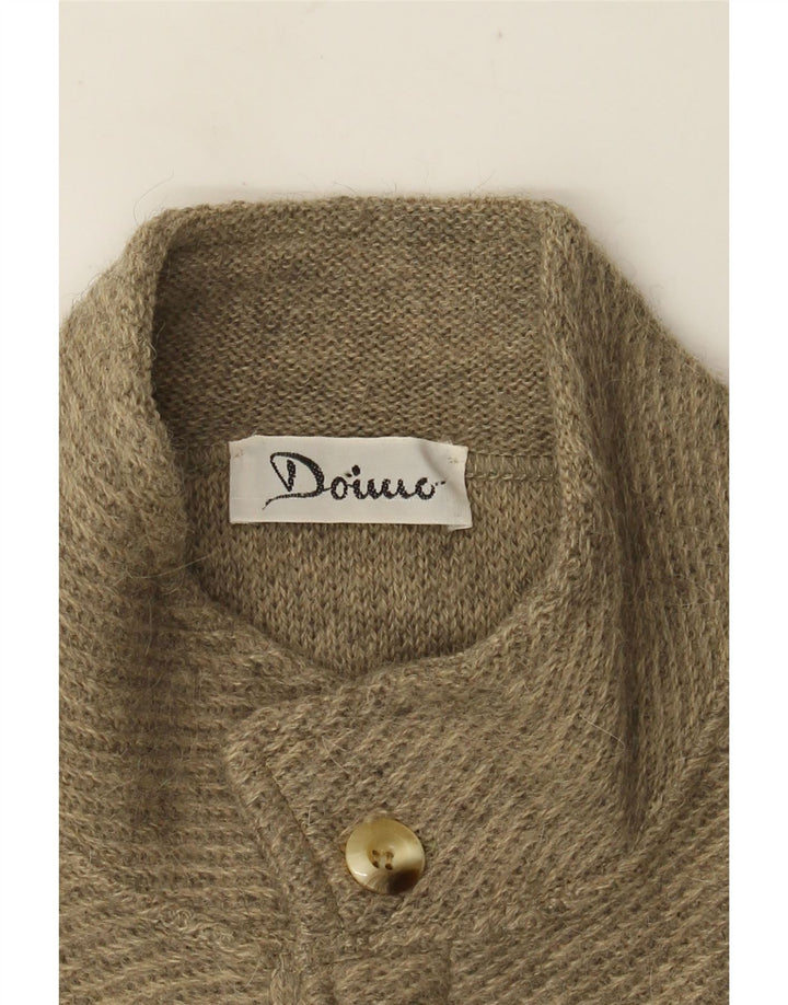 Męski sweter rozpinany VINTAGE w kolorze średniego beżu