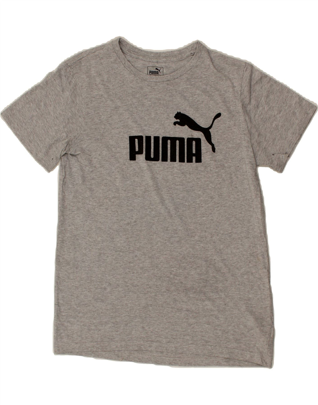 PUMA Boys Graphic T-Shirt Top 15-16 Years XL Grey Vintage Puma and Second-Hand Puma from Messina Hembry 