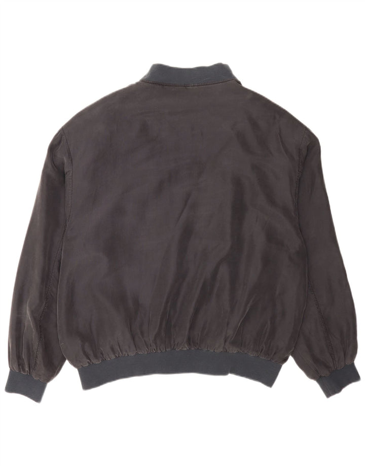 Vintage męska kurtka bomber UK 42 XL granatowa klasyczna