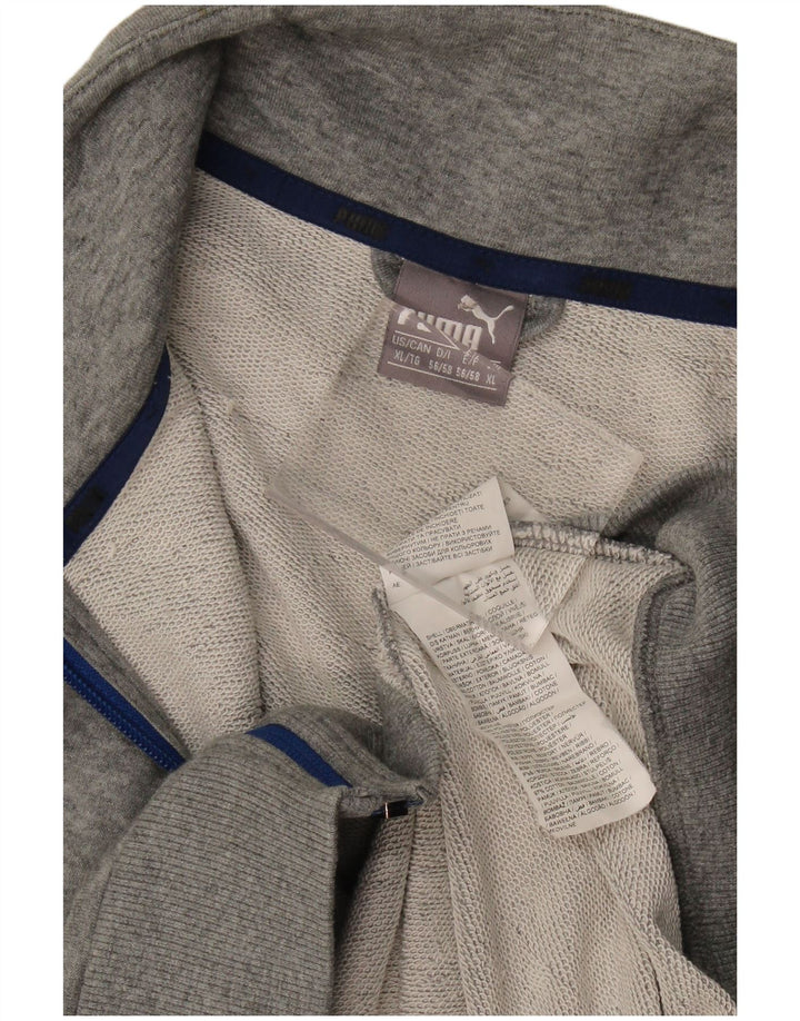 Męska bluza dresowa Puma z grafiką XL, szara bawełna
