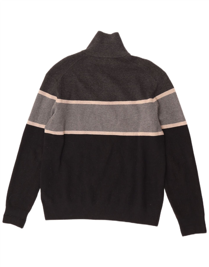 Marks & Spencer Męski sweter z zamkiem błyskawicznym XL, szary, kolorowy poliester