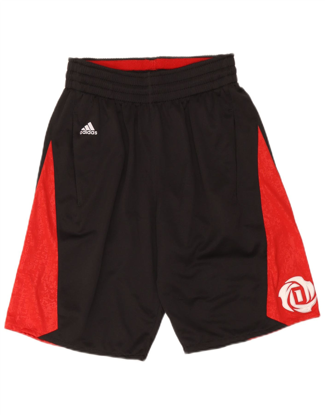 Męskie spodenki sportowe Adidas, mały, czarny, kolorowy poliester