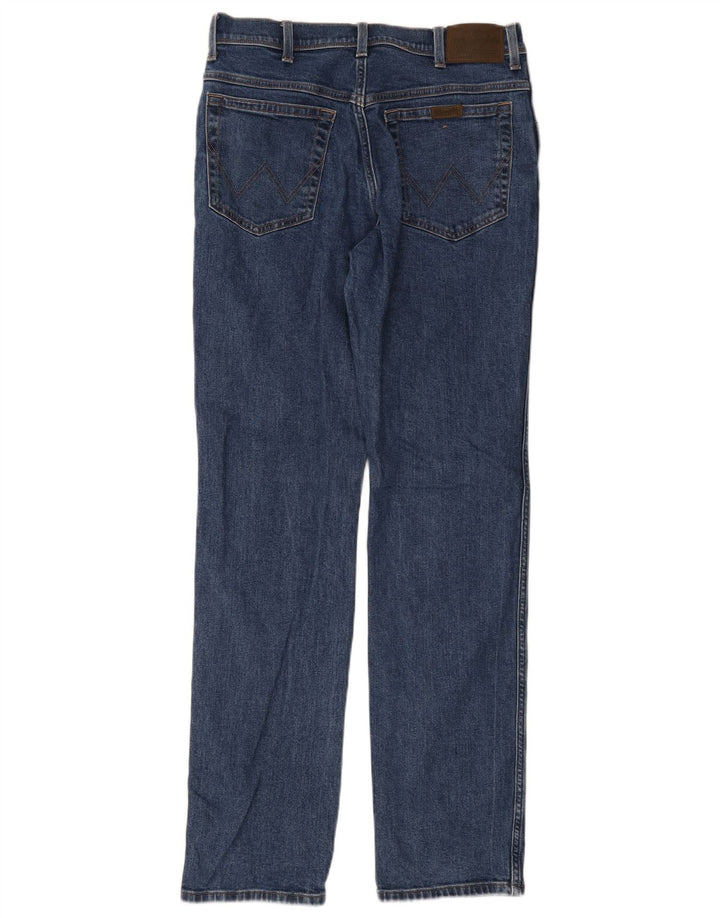 Męskie proste dżinsy Wrangler W34 L34 Niebieskie bawełniane