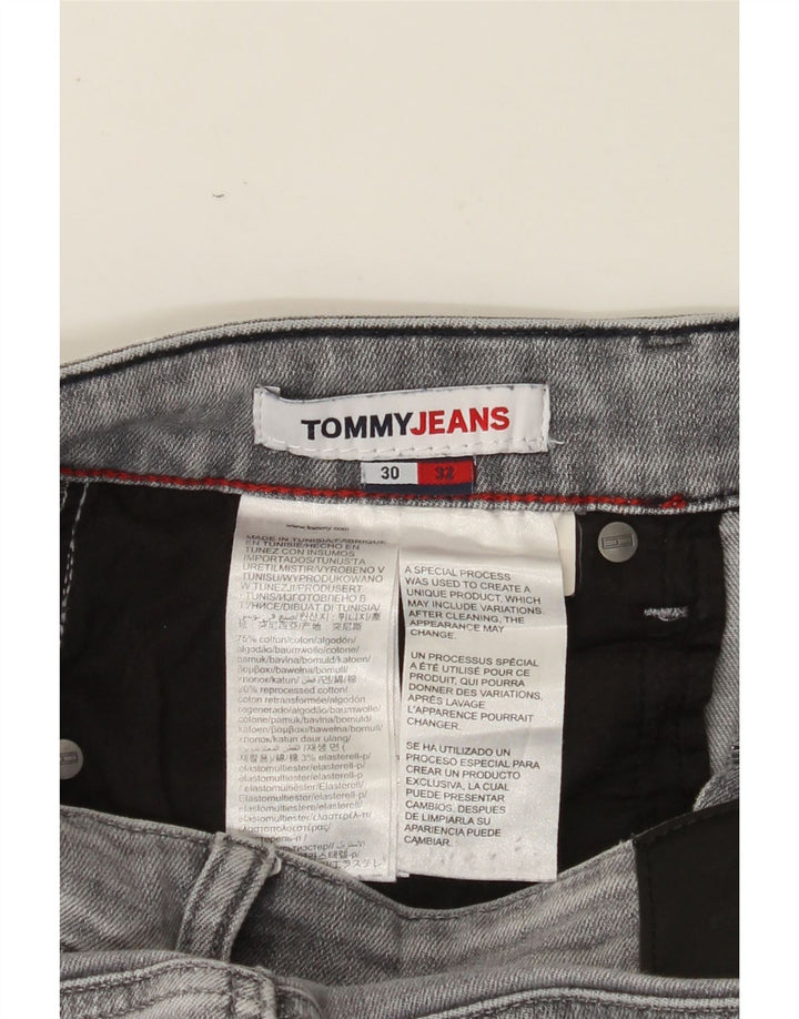 TOMMY HILFIGER Męskie jeansy Scanton Slim W30 L32 Szara bawełna