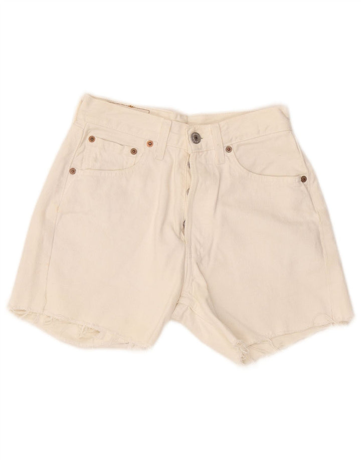 Damskie spodenki jeansowe Levi's 501 W27 Small White