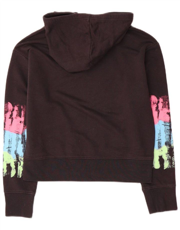 Damska bluza z kapturem Champion Graphic Oversize UK 10 Small Black