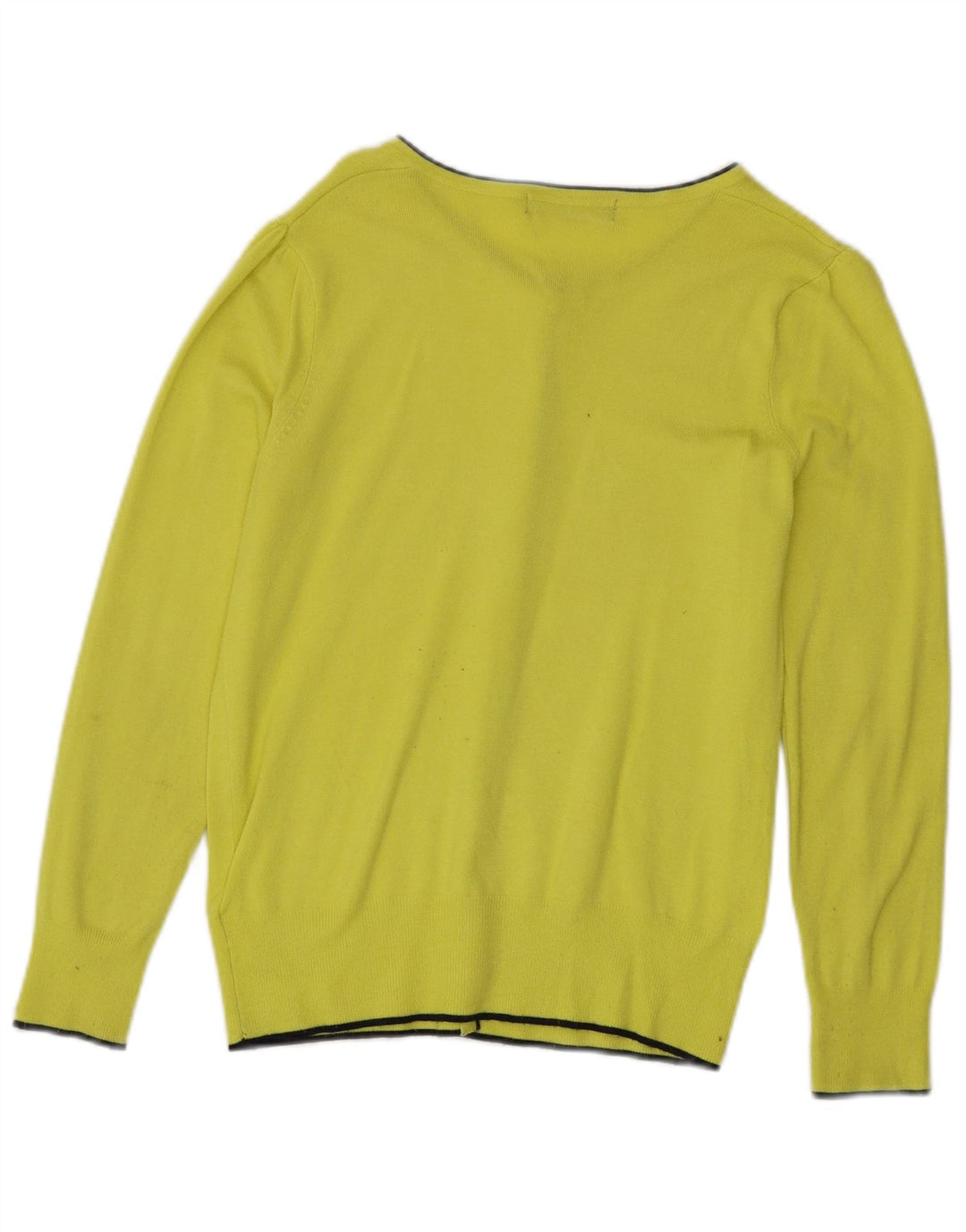 Marks & Spencer Damski sweter rozpinany UK 10 Small, żółta wiskoza
