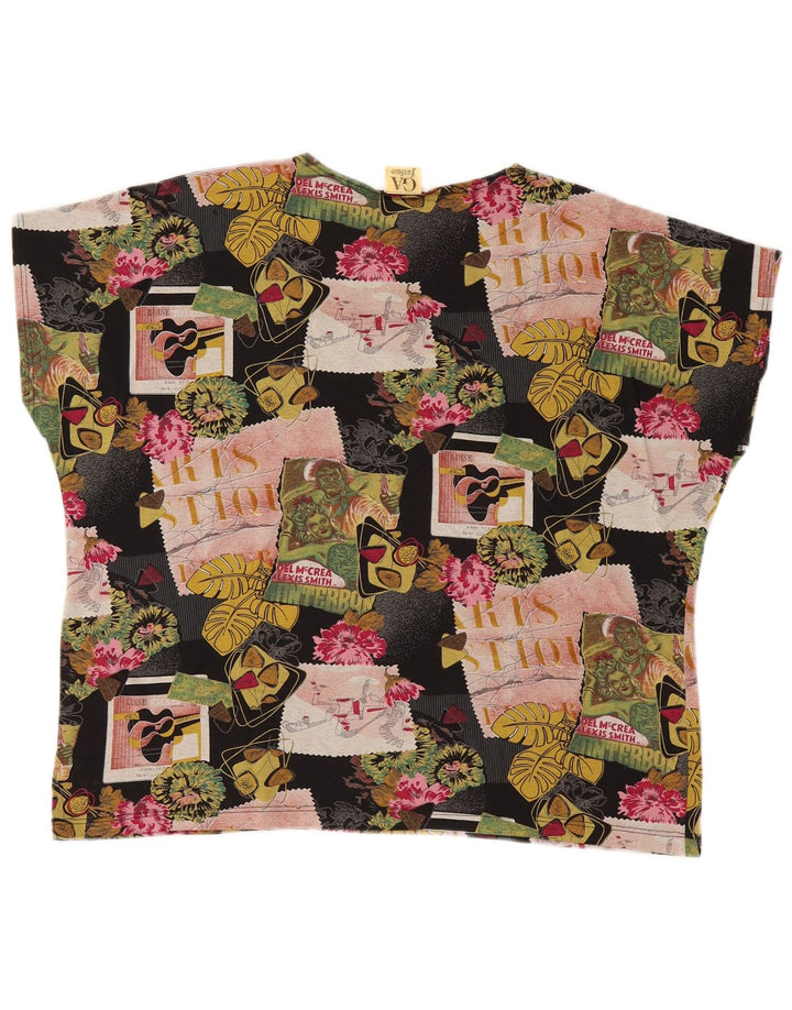 Damska koszulka z grafiką VINTAGE Top EU 46 XL, wielokolorowa bawełna