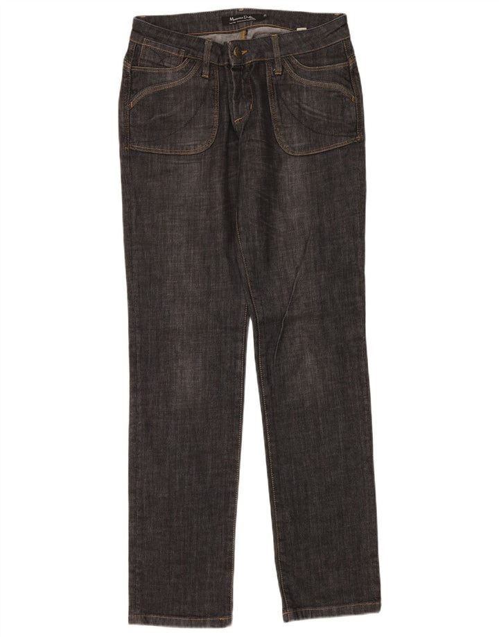 Damskie proste dżinsy Massimo Dutti W31 L34 Granatowe, bawełniane