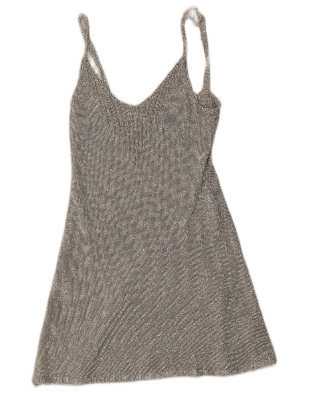 Damska sukienka na ramiączkach Topshop UK 8 Small Silver Wiskoza