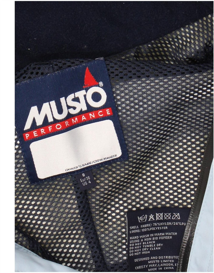 Damska kurtka wiatrówka oversize MUSTO UK 8 Small Blue Colorblock