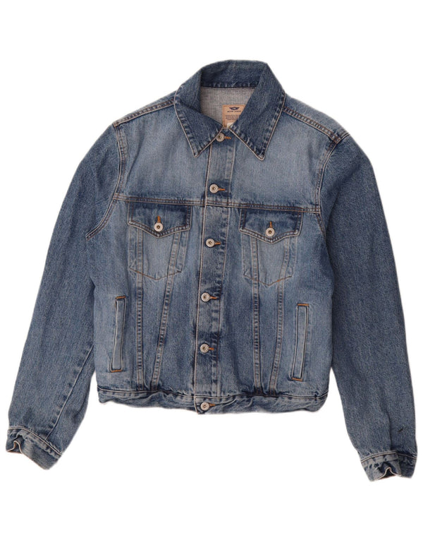Vintage Mens Denim Jacket UK 38 Medium Blue Cotton