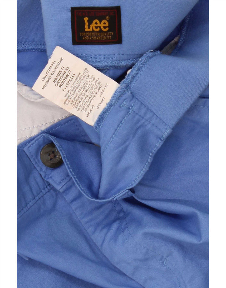 Damskie bermudy Lee Cargo US 12 Large W32, niebieska bawełna
