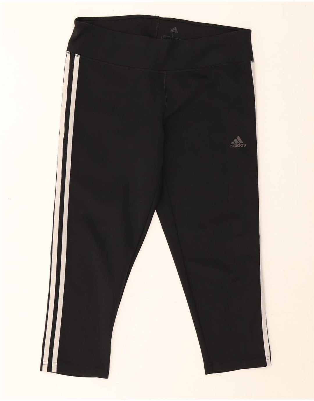 Damskie legginsy Adidas Climalite Capri UK 16/18, duże, czarne, poliestrowe