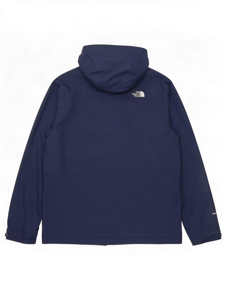 Męska kurtka przeciwdeszczowa z kapturem The North Face UK 40, duża, granatowa, z poliestru