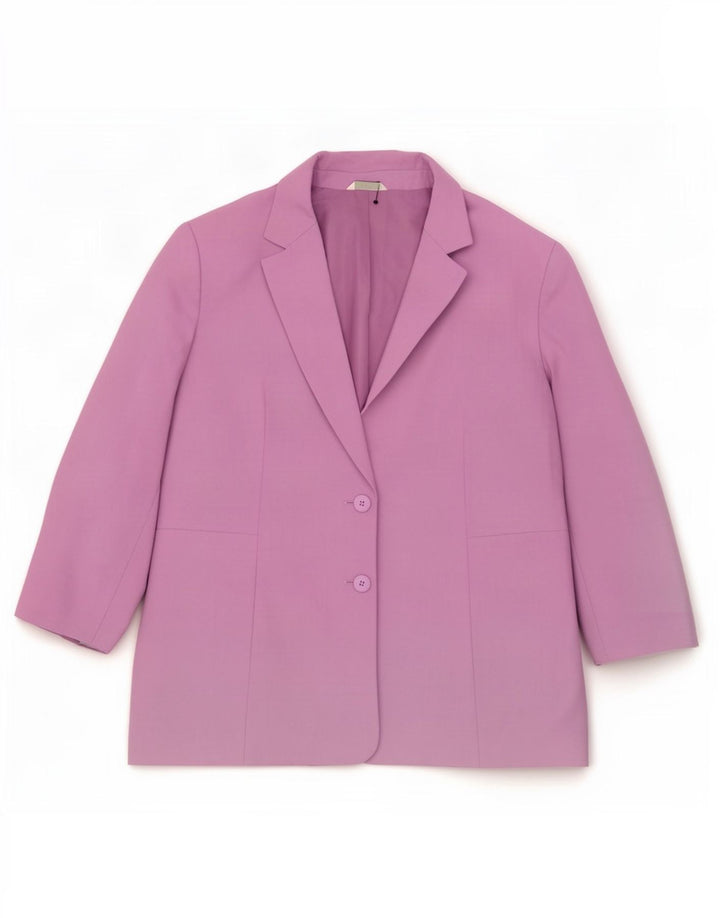 Marks & Spencer Damska marynarka standardowa zapinana na 2 guziki UK 20 2XL Liliowa