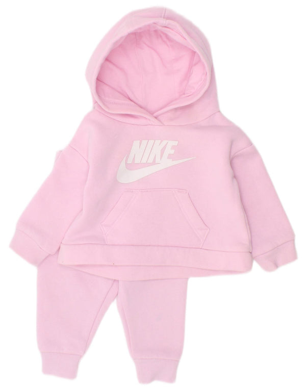 Dres dziecięcy Nike Baby Girls z kapturem i grafiką, 0-3 miesięcy, różowy