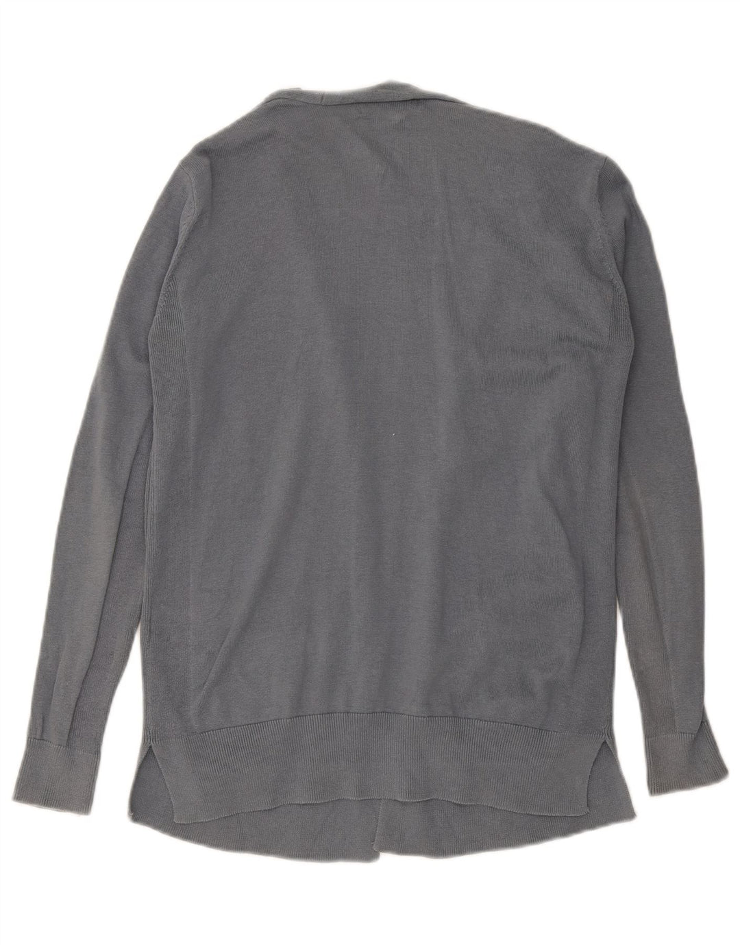 Marks & Spencer Damski sweter rozpinany UK 12, średnioszary, bawełniany