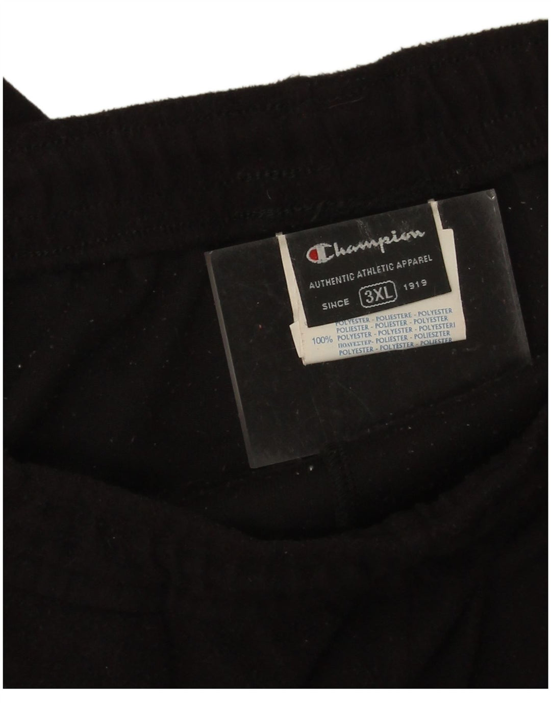 Męskie polarowe spodnie dresowe Champion 3XL, czarny poliester