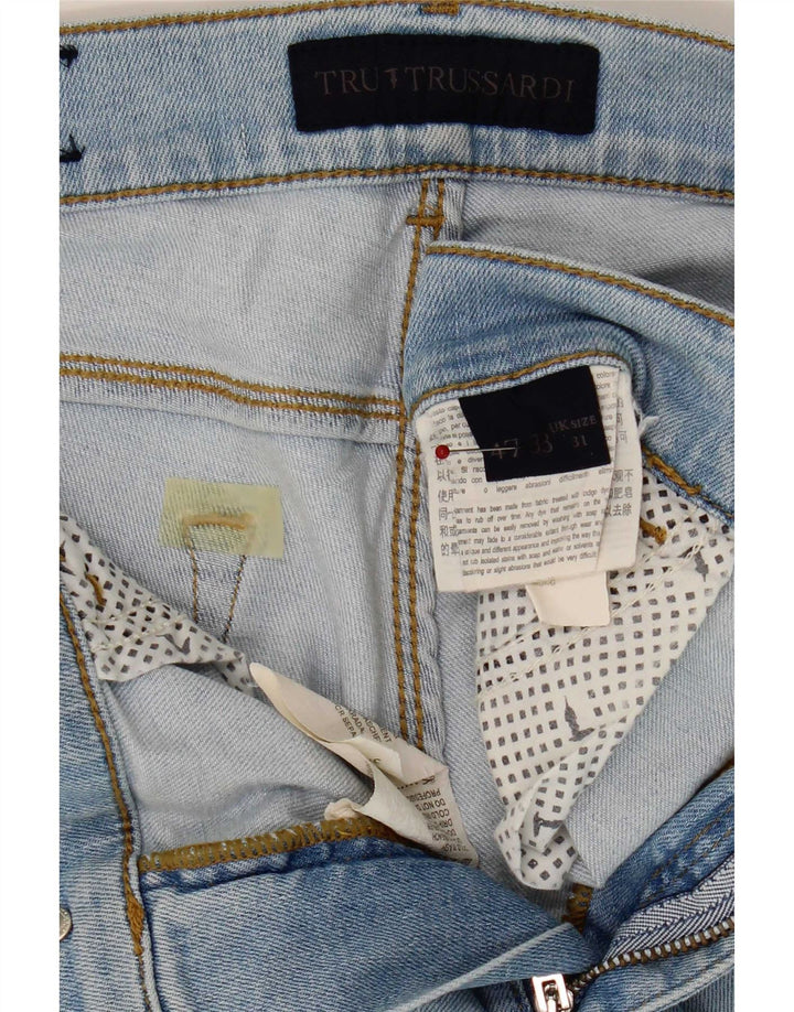 Męskie jeansy slim fit Trussardi W31 L35 Niebieskie bawełniane