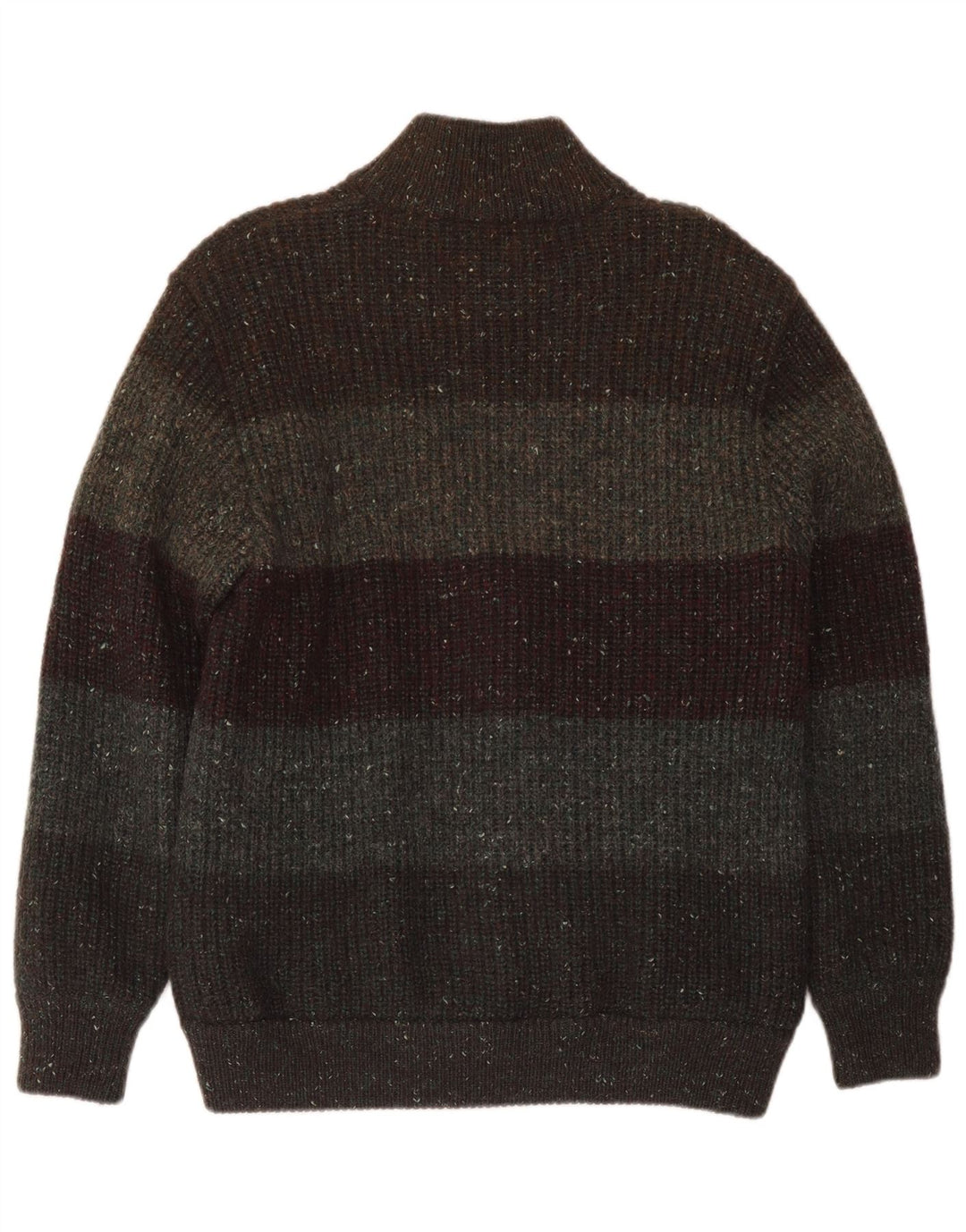 Sweter męski Peter Brown, średni, wełniany khaki w paski