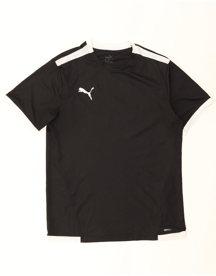 T-shirt męski Puma Top, średni czarny, blok kolorów