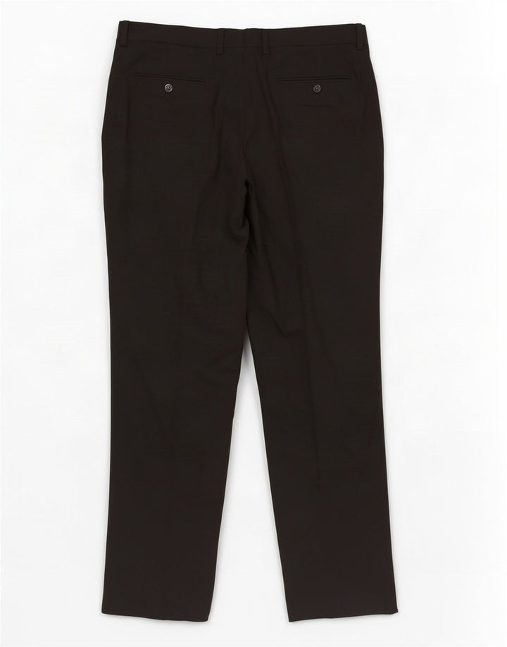 Damskie proste spodnie garniturowe Zara EU 40 Medium W31 L29 Czarny poliester