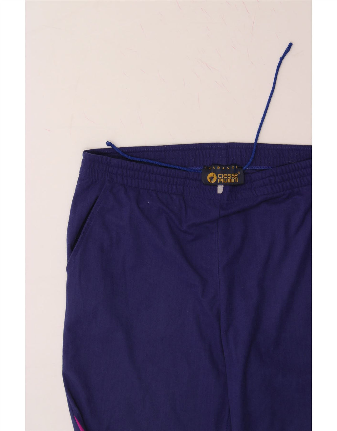 CIESSE PIUMINI Mens Tracksuit Trousers Large  Navy Blue Colourblock Vintage Ciesse Piumini and Second-Hand Ciesse Piumini from Messina Hembry 