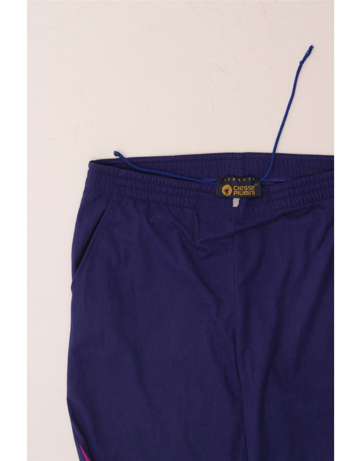 CIESSE PIUMINI Mens Tracksuit Trousers Large  Navy Blue Colourblock Vintage Ciesse Piumini and Second-Hand Ciesse Piumini from Messina Hembry 