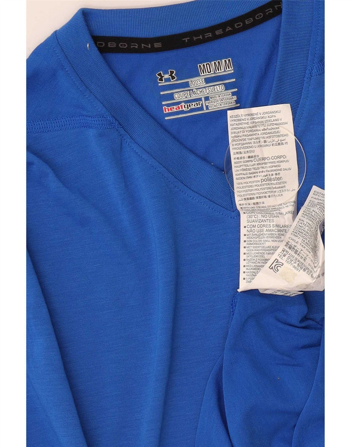 Męska koszulka Under Armour Heat Gear Top, średni niebieski poliester