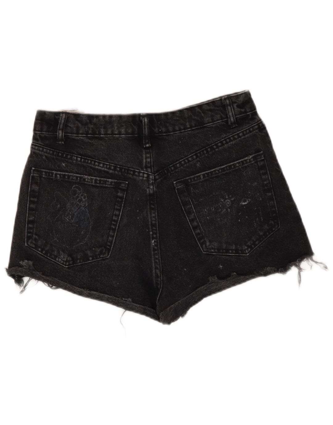 Damskie spodenki jeansowe Zara w trudnej sytuacji EU 36 XS W26 czarne