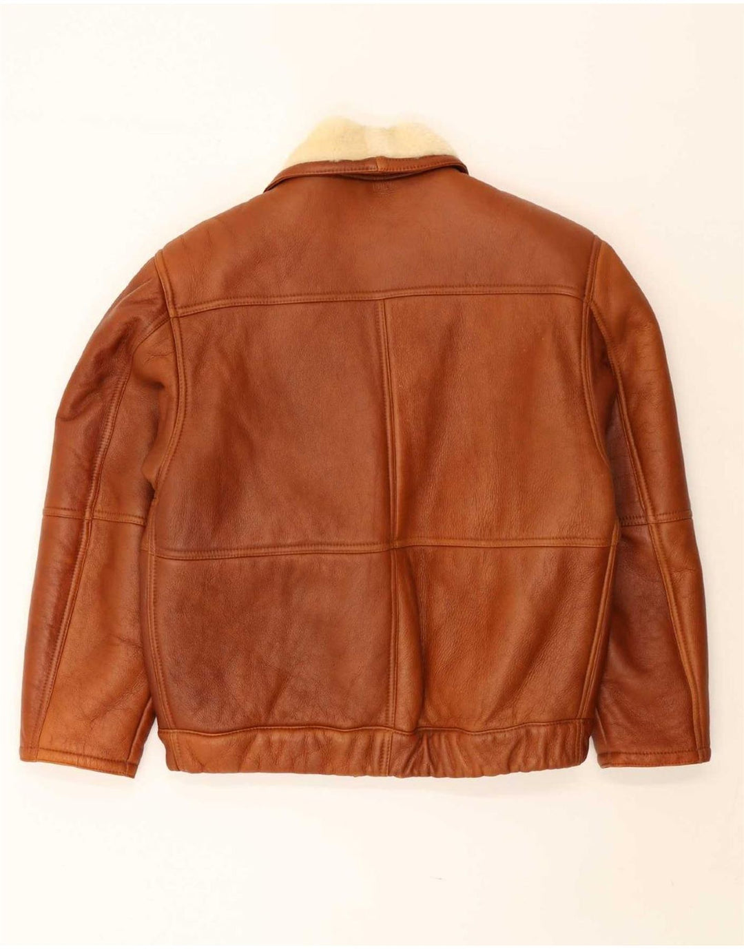 Vintage męska kurtka Shearling UK 40 Large Brown Shearling