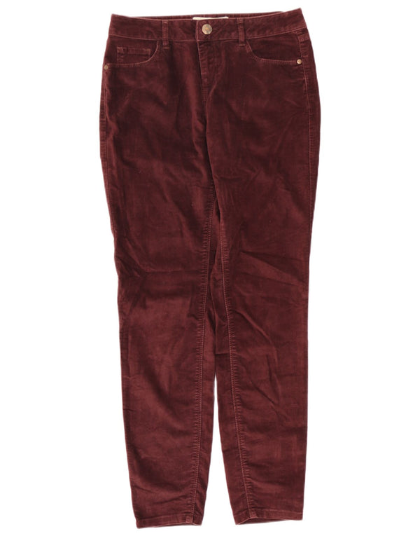Damskie sztruksowe spodnie Fat Face Jegging UK 10 Small W28 L28 Burgundowe