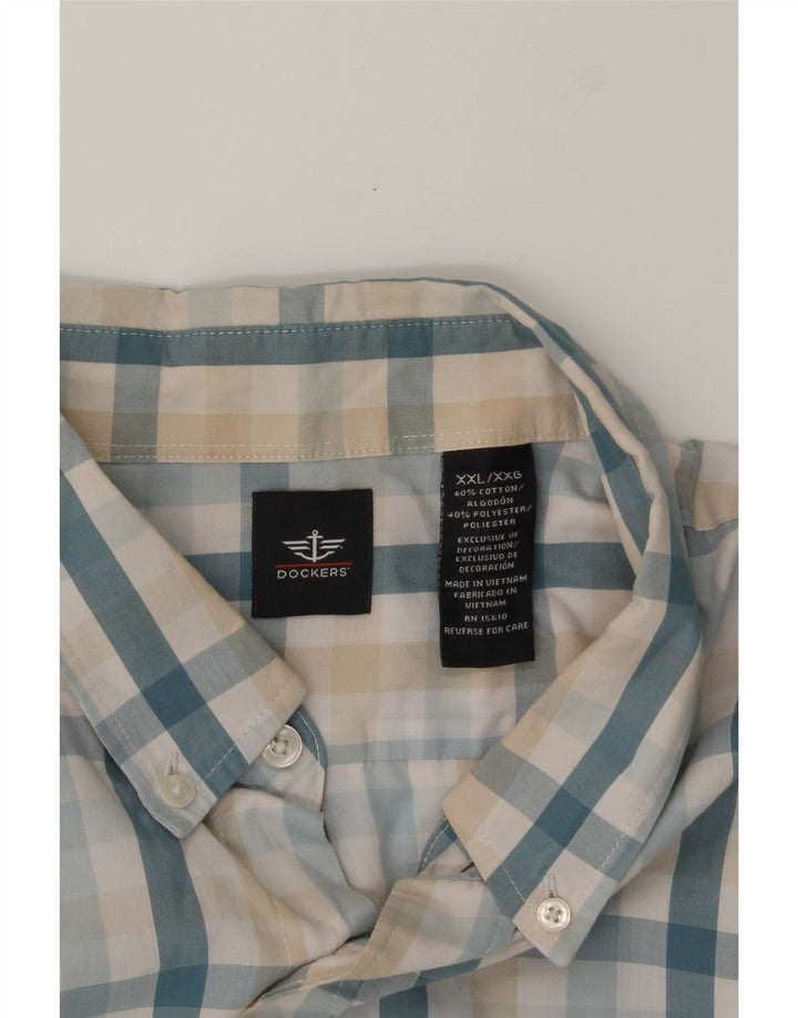 BRADDOCK Mens Shirt 2XL Multicoloured Check Cotton Vintage Braddock and Second-Hand Braddock from Messina Hembry 