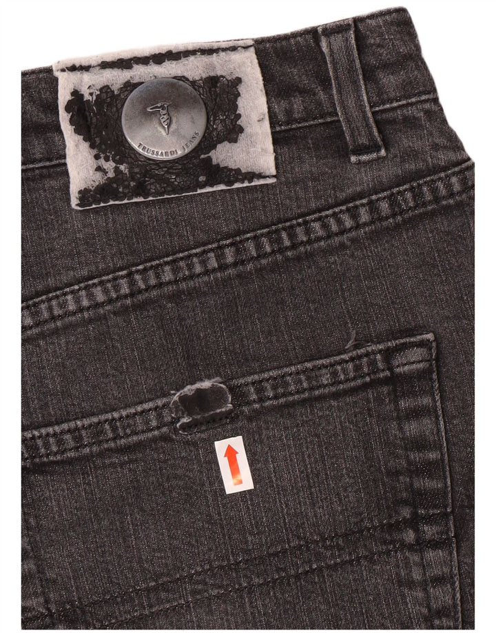Męskie proste dżinsy TRUSSARDI W36 L29 szare