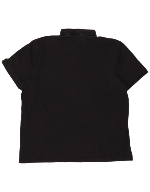 Męska koszulka polo Abercrombie & Fitch 2XL, czarna, bawełniana