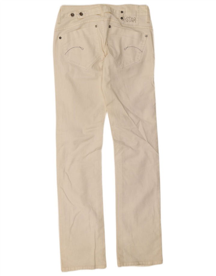 Damskie jeansy slim G-Star W28 L33 Białe
