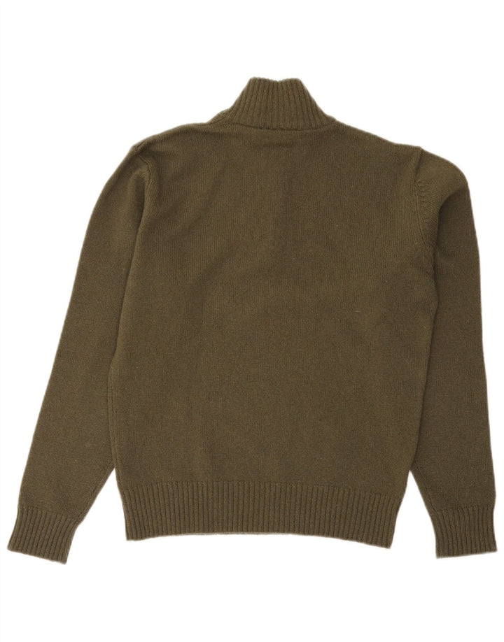 Męski sweter Fila z zamkiem błyskawicznym, mała wełna khaki