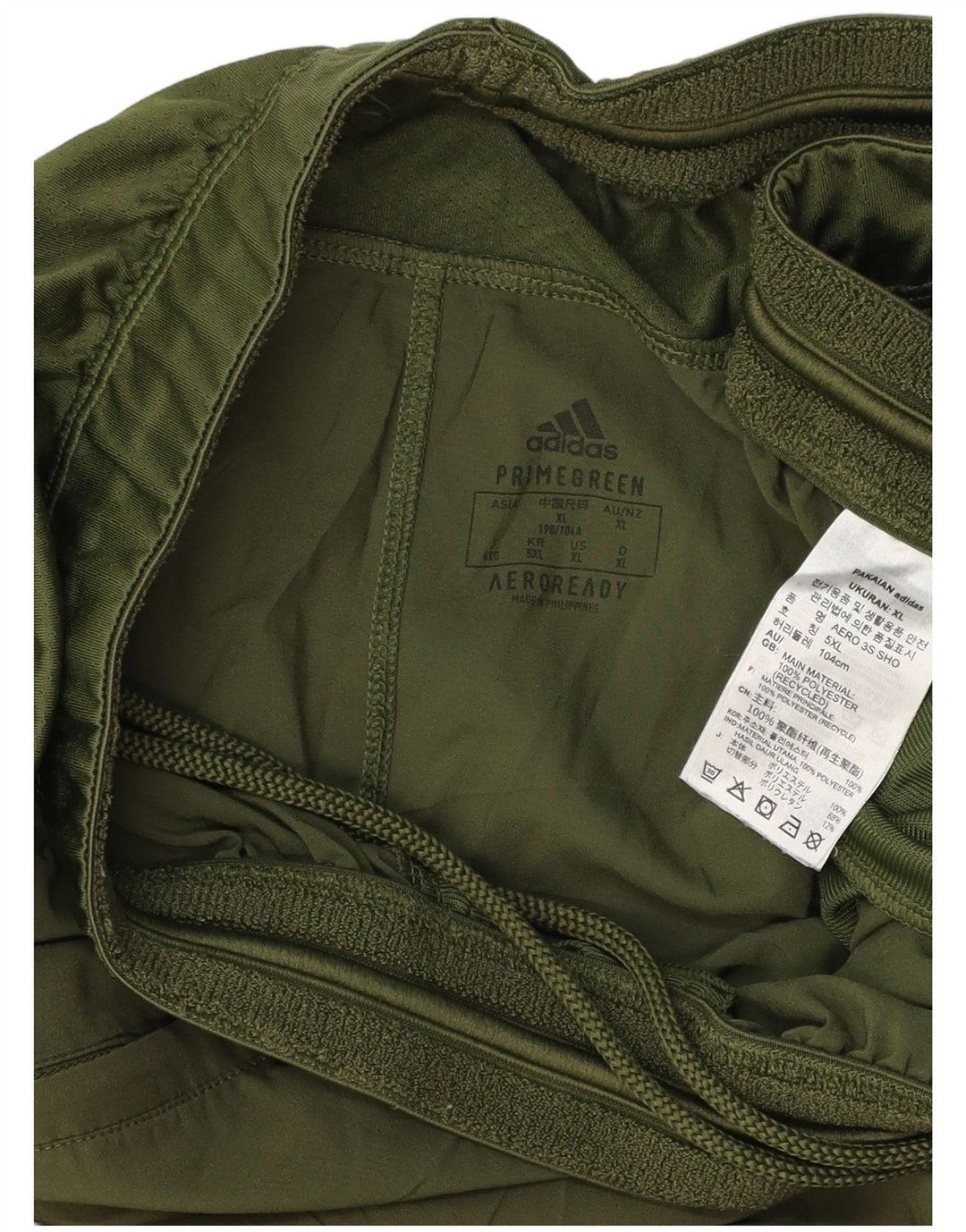 Męskie spodenki sportowe ADIDAS Aeroready XL, zielone, poliestrowe